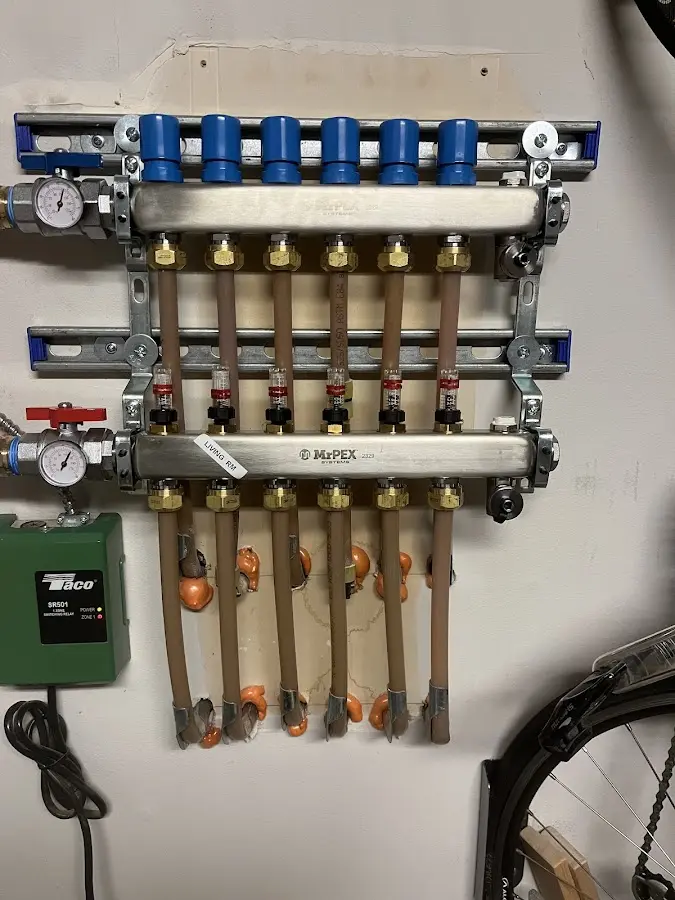 Plumber performing Gas Line Installation at a residential property in Leavenworth